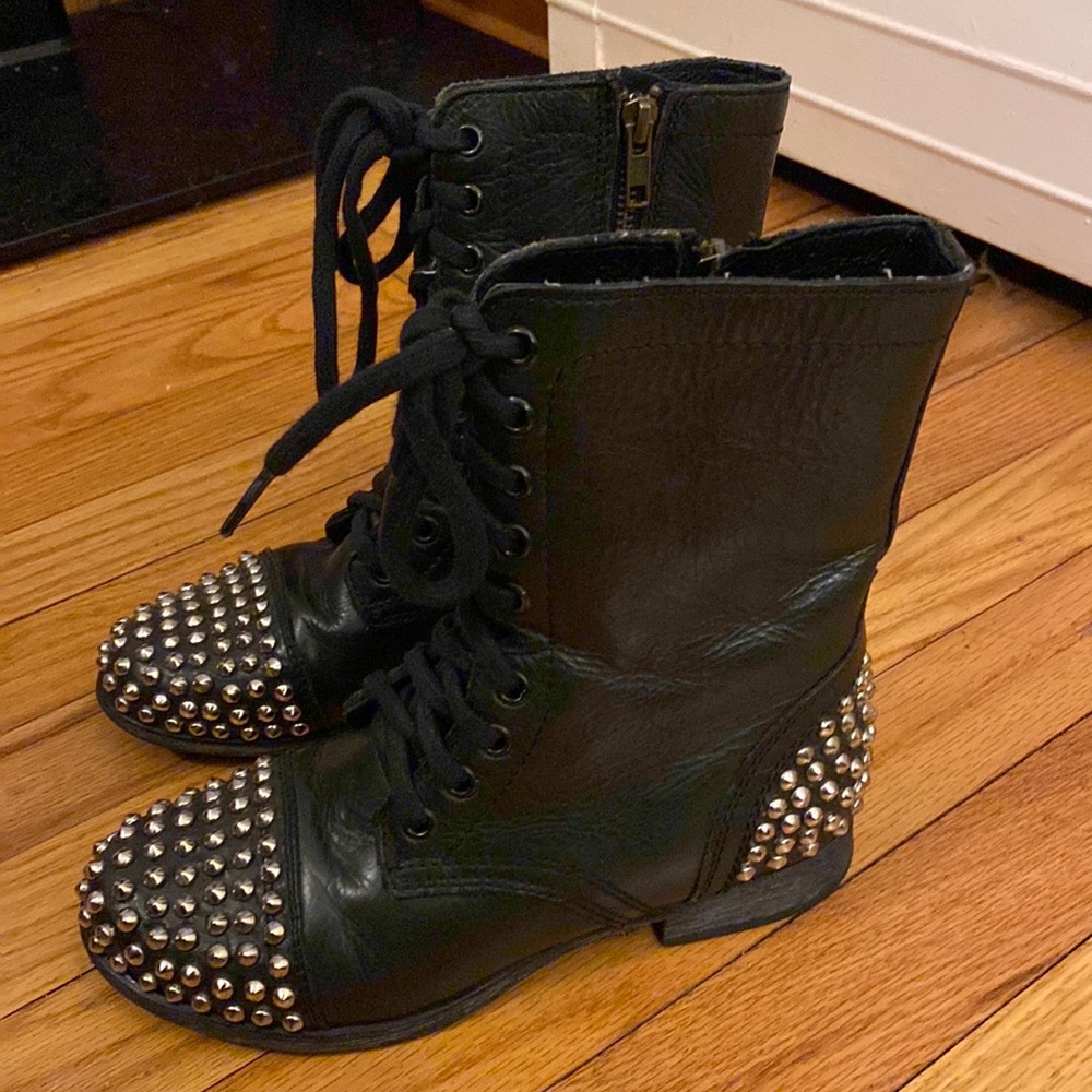 Steve Madden studded combat boots